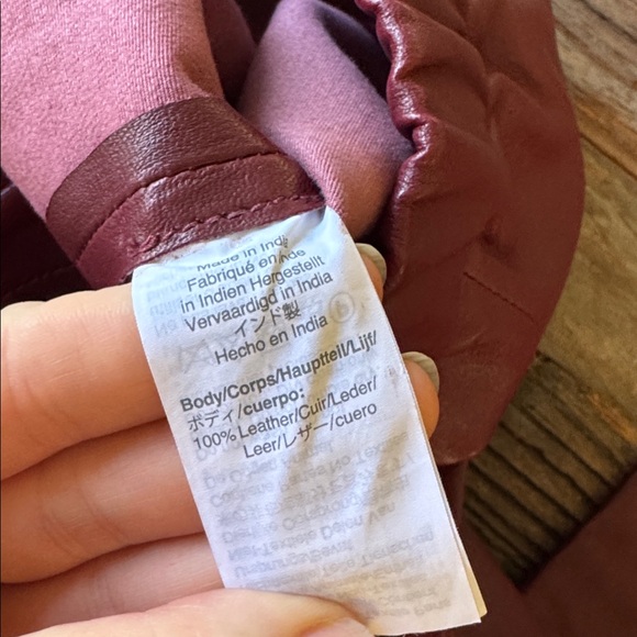 J. Crew Collection oxblood stretch leather pull on skinny pants size 10 - Picture 7 of 11